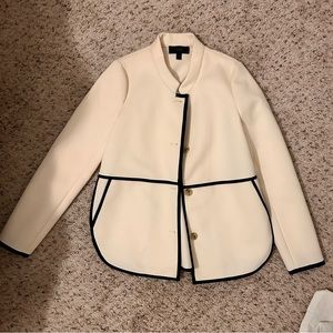 J crew navy and cream jacket